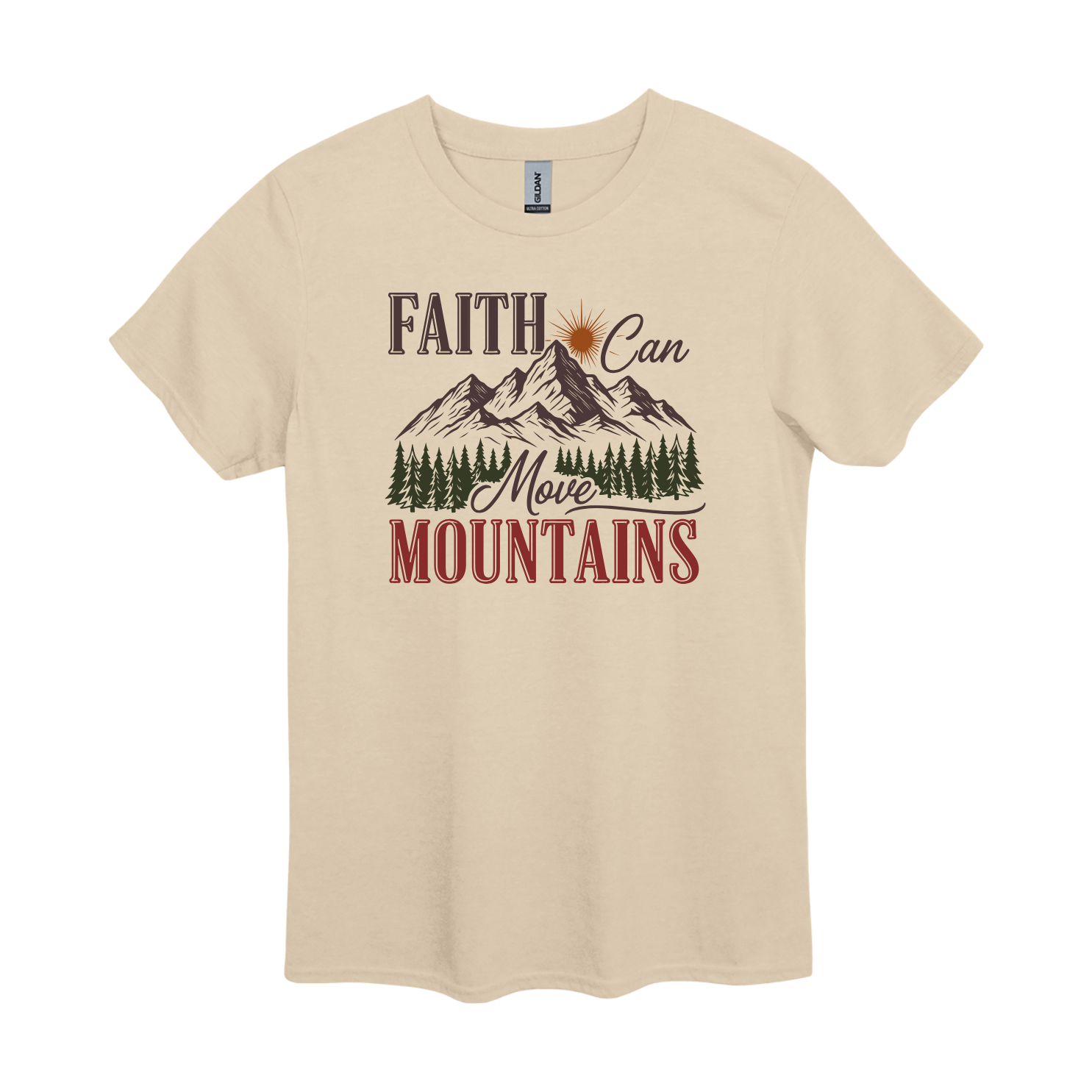 FAITH CAN MOVE MOUNTAINS T-SHIRT