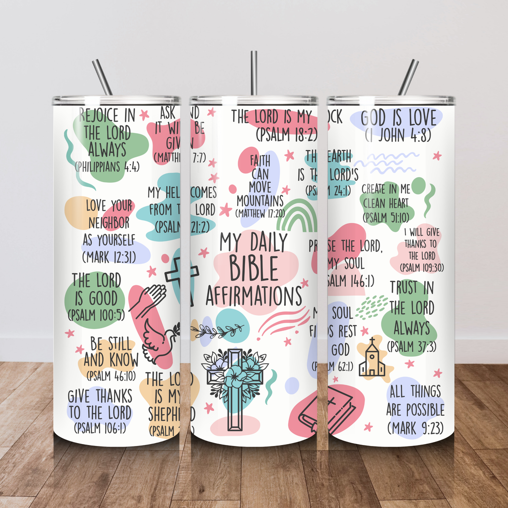 My Daily Bible Affirmations 20 oz. Tumbler