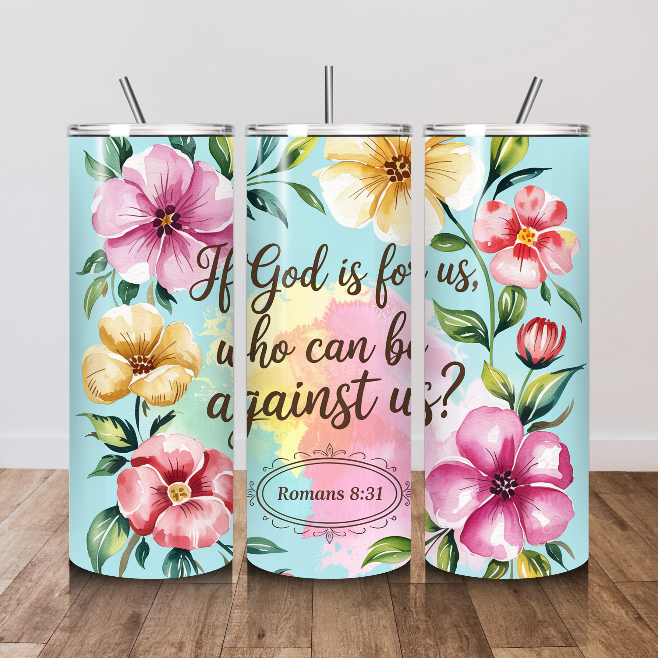 Romans 8:31 20 oz. Tumbler