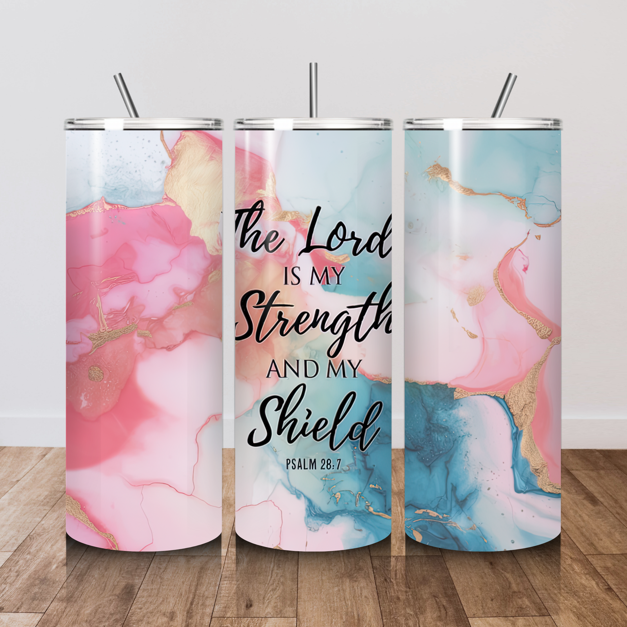 Psalm 28:7 20 oz. Tumbler