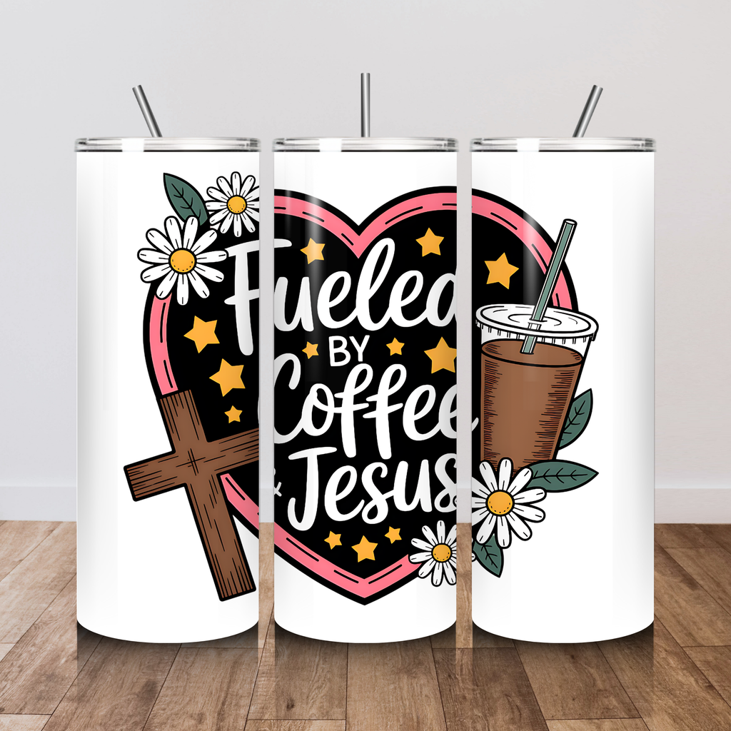 Fueled By Coffee And Jesus 20 oz. Tumbler