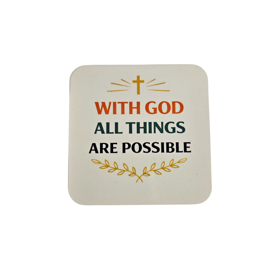 With God All Things Are Possible Magnet